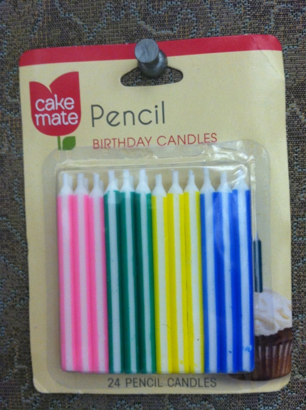 Pencil Birthday Candles